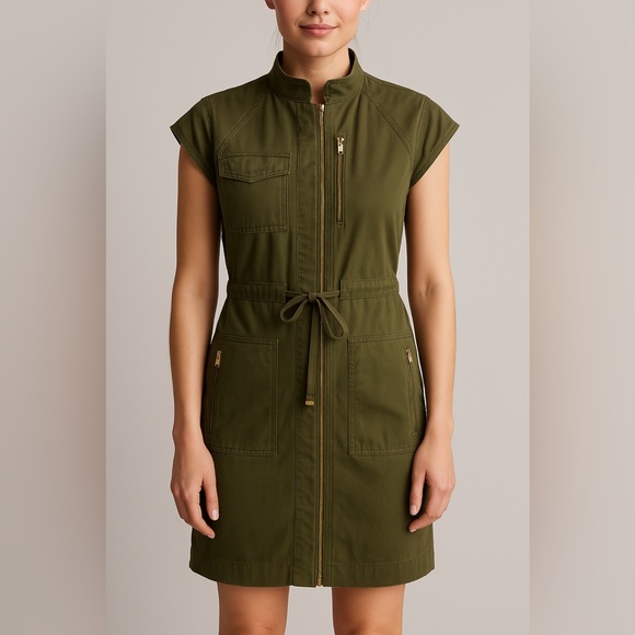 Marc By Marc Jacobs Dresses & Skirts - MARC by MARC JACOBS | Olive Green | Short Sleeve Utility Mini Dress | Size 8